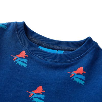 Sweatshirt pour enfants bleu foncé 92