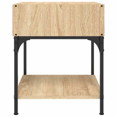 vidaXL Tables de chevet 2 pcs chêne sonoma 40x41x50 cm bois ingénierie