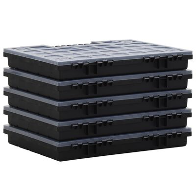 vidaXL Boîtes d'assortiment 10 pcs 40x30x5 cm Polypropylène