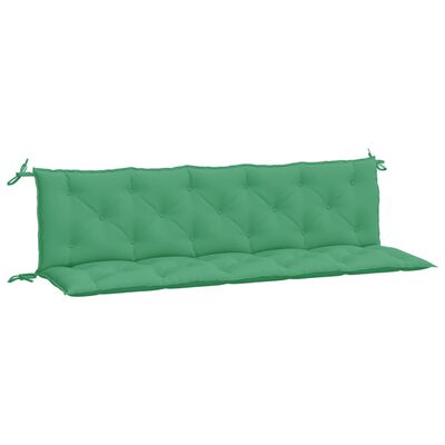 vidaXL Coussin de banc de jardin vert 180x(50+50)x7 cm tissu oxford