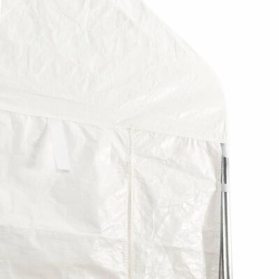 vidaXL Belvédère avec toit blanc 8,92x4,08x3,22 m polyéthylène