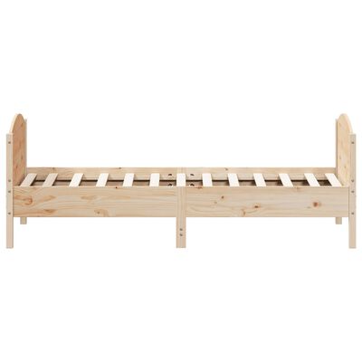 vidaXL Cadre de lit sans matelas 75x190 cm bois de pin massif