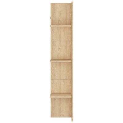 vidaXL Meuble TV chêne sonoma 152x22x113 cm bois d'ingénierie