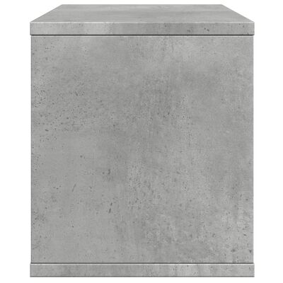 vidaXL Organisateur de bureau gris béton 36x26x29,5 cm