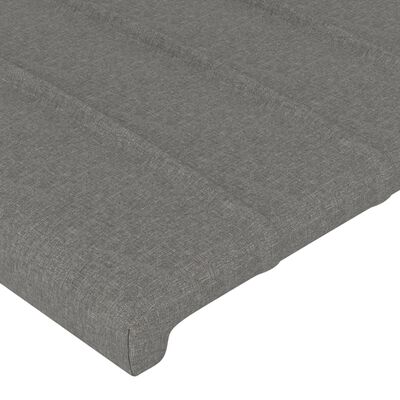 vidaXL Têtes de lit 2 pcs Gris foncé 100x5x78/88 cm Tissu