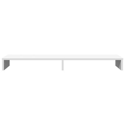 vidaXL Support de moniteur blanc 100x27x10 cm bois d'ingénierie