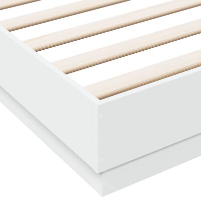 vidaXL Cadre de lit sans matelas blanc 200x200 cm