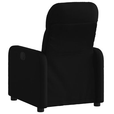 vidaXL Fauteuil inclinable Noir Tissu