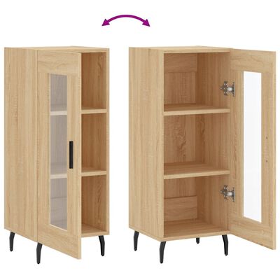 vidaXL Buffet Chêne sonoma 34,5x34x90 cm Bois d'ingénierie