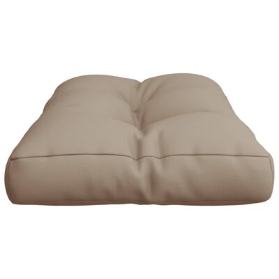 vidaXL Coussin de palette taupe 70x40x12 cm tissu