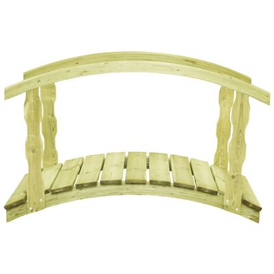 vidaXL Pont de jardin B-Stock 170x74x105cm Bois massif de pin imprégné