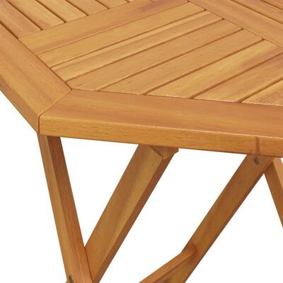 vidaXL Table pliable de jardin Ø70x75 cm bois d'acacia massif