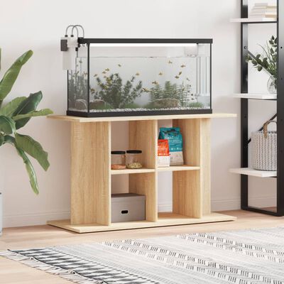 vidaXL Support d'aquarium chêne sonoma 100x40x60cm bois d'ingénierie