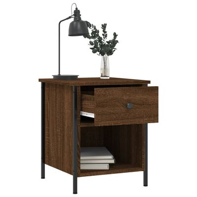 vidaXL Table de chevet chêne marron 40x42x50 cm bois d'ingénierie