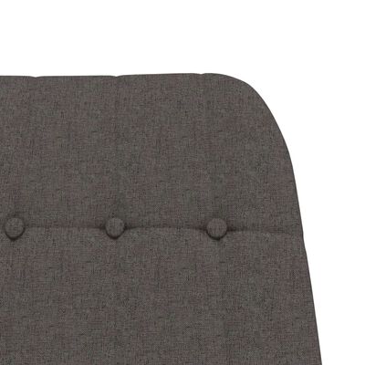 vidaXL Chaise à bascule Gris foncé Tissu