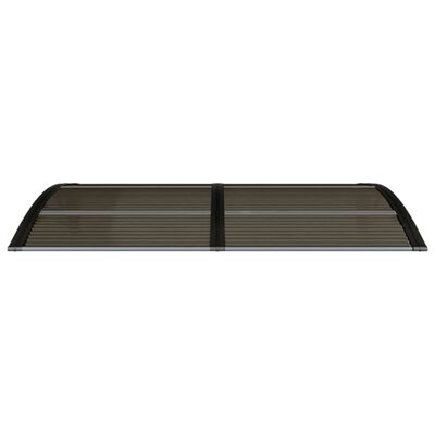 vidaXL Auvent de porte Noir 150x75 cm Polycarbonate