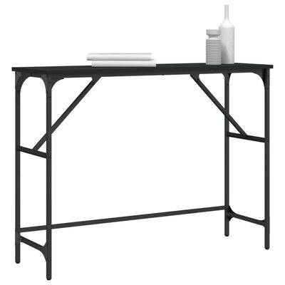 vidaXL Table console noir 100x32x75 cm bois d'ingénierie