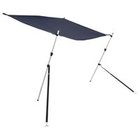 vidaXL Extension d'ombrage T-Top bleu 170x170x(113-182,5) cm