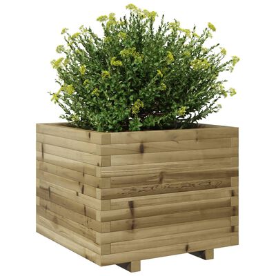 vidaXL Jardinière 60x60x49,5 cm bois de pin imprégné