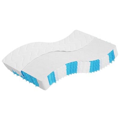 vidaXL Matelas à ressorts ensachés dureté moyenne 120x200 cm