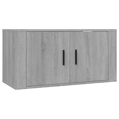 vidaXL Meubles TV muraux 2 pcs sonoma gris 80x34,5x40 cm