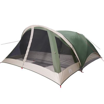 vidaXL Tente de cabine familiale 6 personnes vert imperméable