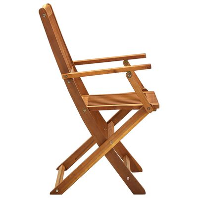 vidaXL Chaises pliables d'extérieur lot de 2 Bois d'acacia solide