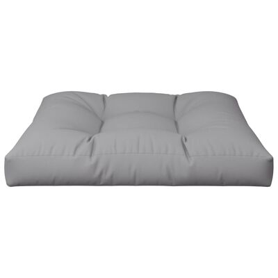 vidaXL Coussin de palette gris 80x80x12 cm tissu