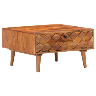 vidaXL Table basse 68x68x38 cm Bois d'acacia solide