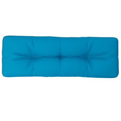 vidaXL Coussin de palette bleu clair 120x40x12 cm tissu