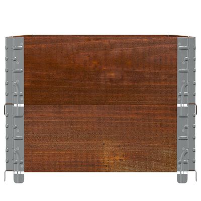 vidaXL Colliers de palette 2 pcs marron 100x50 cm bois de pin solide