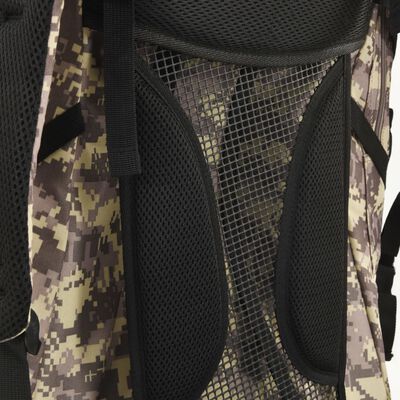 vidaXL Sac à dos de randonnée marron camouflage 60 L tissu oxford