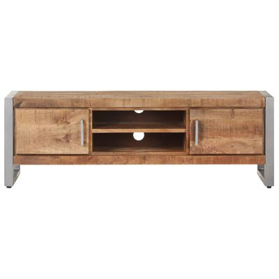 vidaXL Meuble TV 120x30x40 cm Bois de manguier brut