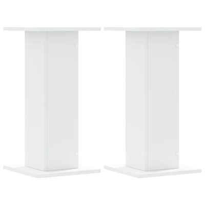 vidaXL Supports pour plantes 2 pcs blanc 30x30x60 cm bois d'ingénierie