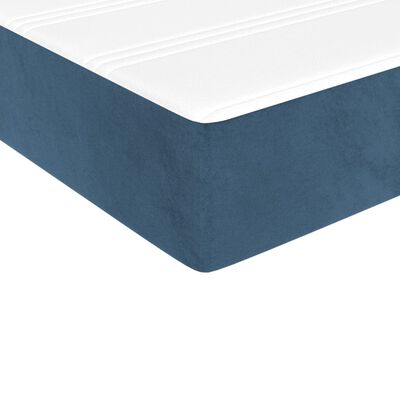 vidaXL Matelas de lit à ressorts ensachés Bleu foncé 140x200x20 cm