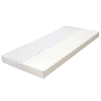 vidaXL Matelas 80x200 cm 7 zones Mousse PU 10 cm H2 H3