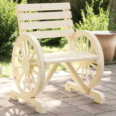 vidaXL Chaises de jardin lot de 4 Bois de sapin massif