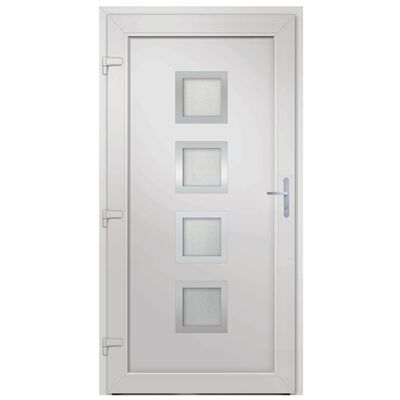 vidaXL Porte d'entrée anthracite 108x200 cm PVC