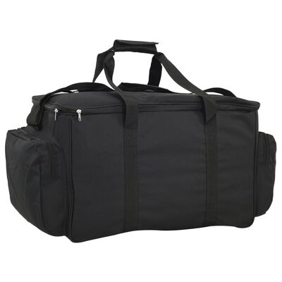 vidaXL Sac de pêche imperméable noir tissu oxford