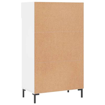 vidaXL Armoire à chaussure Blanc brillant 60x35x105 cm Bois ingénierie