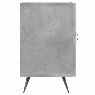 vidaXL Meuble TV gris béton 150x30x50 cm bois d'ingénierie