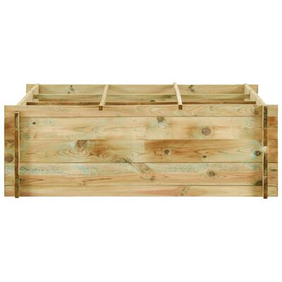 vidaXL Jardinière pour légumes Bois de pin imprégné 120x120x40 cm