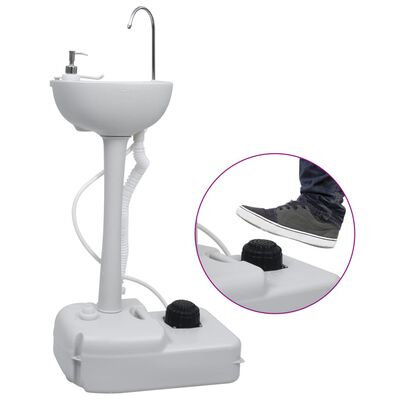 vidaXL Ensemble de toilette support de lavage des mains réservoir eau