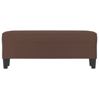 vidaXL Banc Marron 100x35x41 cm Similicuir