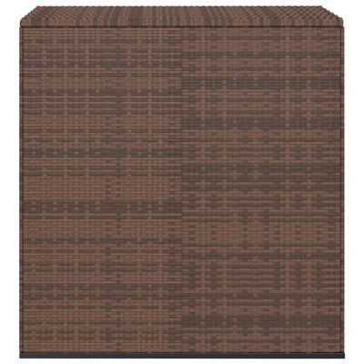 vidaXL Boîte à coussins de jardin Résine tressée 100x49x103,5cm Marron