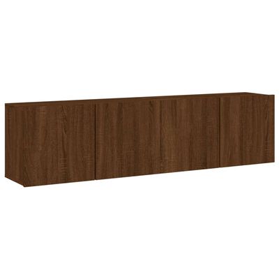 vidaXL Meubles TV muraux 2 pcs chêne marron 80x30x41 cm