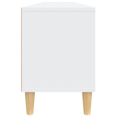 vidaXL Meuble TV blanc 150x30x44,5 cm bois d'ingénierie