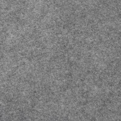vidaXL Bâche de piscine gris clair Ø428 cm géotextile polyester