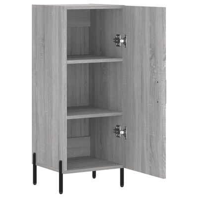 vidaXL Buffet Sonoma gris 34,5x34x90 cm Bois d'ingénierie