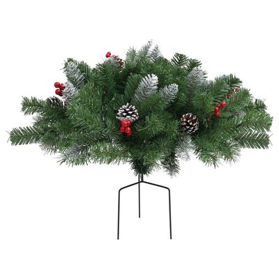 vidaXL Arbre de Noël artificiel pré-éclairé d'allée vert 40 cm PVC